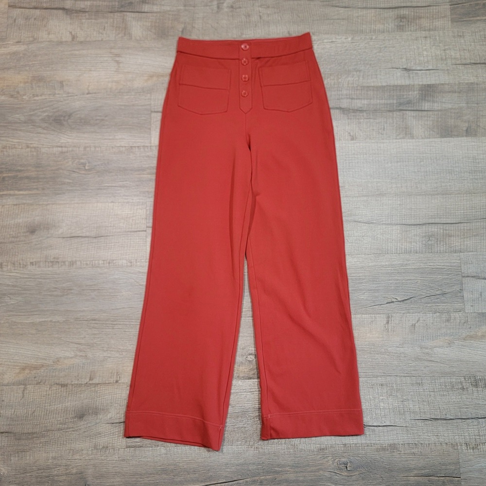Halara Flex High Waisted Wide Leg Pants Button Front Trouser Pants Medium